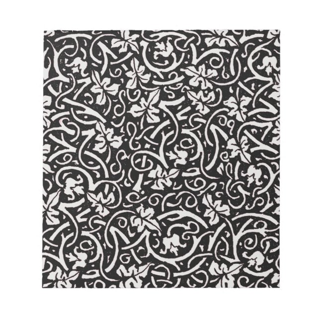 William Morris Grapevine Vine Leaf Pattern Notizblock (Vorderseite)