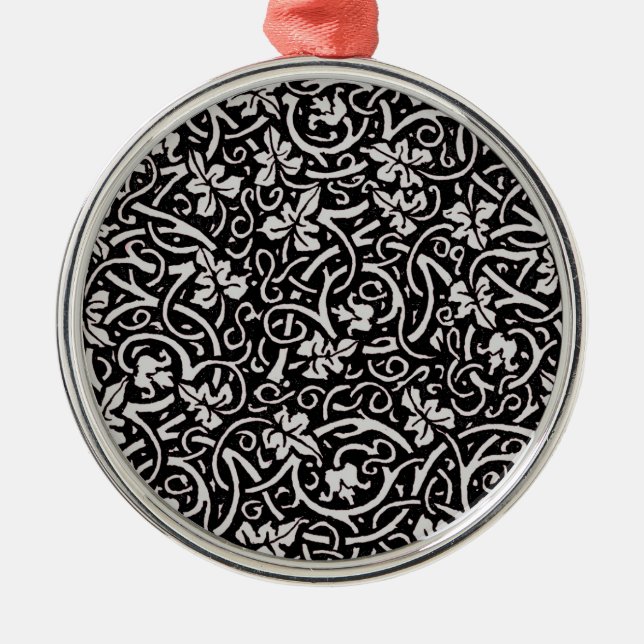 William Morris Grapevine Vine Leaf Pattern Ornament Aus Metall (Vorne)