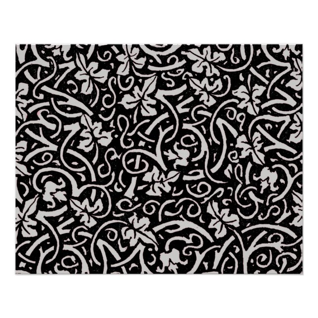 William Morris Grapevine Vine Leaf Pattern Poster (Vorderseite)