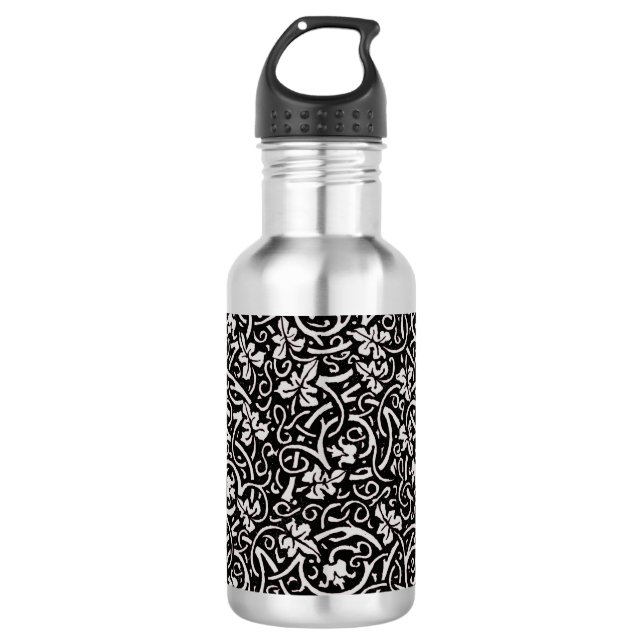 William Morris Grapevine Vine Leaf Pattern Trinkflasche (Vorderseite)