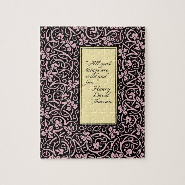 William Morris Grapevine Wallpaper Pattern Puzzle (Vertikal)