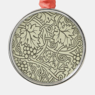 William Morris grau grüne Weinreben Muster Ornament Aus Metall