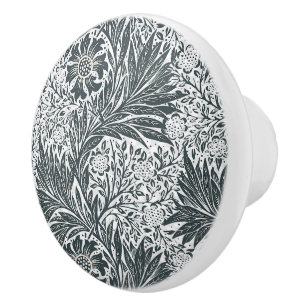 William * Morris Gray Floral Keramikknauf