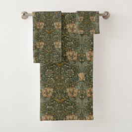 William Morris: Green Honeysuckle Badhandtuch Set