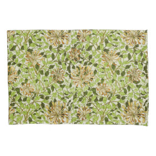 William Morris Green Honeysuckle Blumen-Wallpaper Kissenbezug