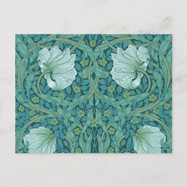 William Morris - Green Pimpernel Pattern Postkarte (Vorderseite)