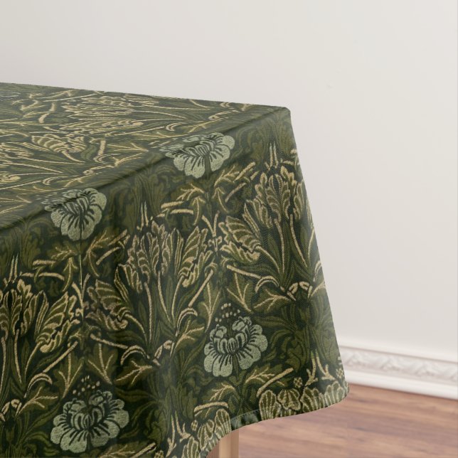 William Morris: Green Tulip & Rose Tablecloth Tischdecke (Beispiel)