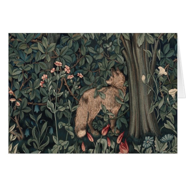 William Morris Greenery Fox Wildlife (Vorderseite (Horizontal))