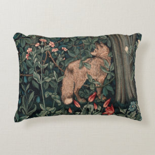 William Morris Greenery Fox Wildlife Dekokissen