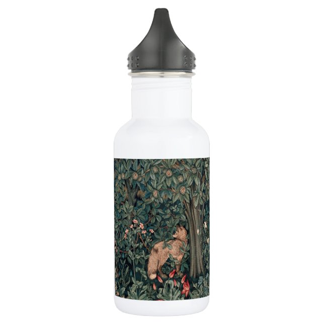William Morris Greenery Fox Wildlife Edelstahlflasche (Links)