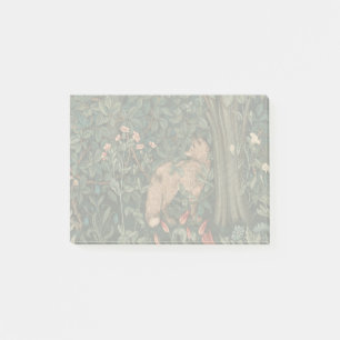 William Morris Greenery Fox Wildlife Post-it Klebezettel