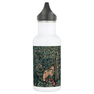 William Morris Greenery Fuchs Wildtier Kunst Edelstahlflasche