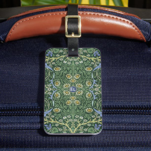 William Morris Grün Floral Vintage Gänseblümchen N Gepäckanhänger