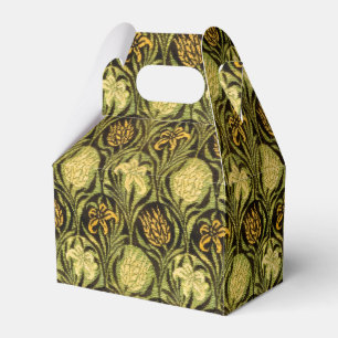 William Morris Grüne Tulpen-Lilien-Tapete Geschenkschachtel