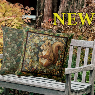 William Morris Herbst Eichhörnchen Herbst Eichel Kissen