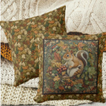 William Morris Herbst-Streifenhörnchen-Blätter-Bee