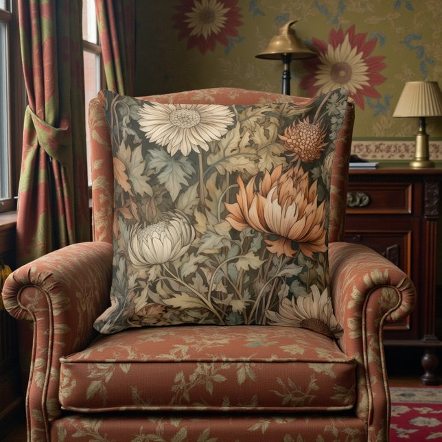 William Morris Herbstblumen Kissen (Von Creator hochgeladen)