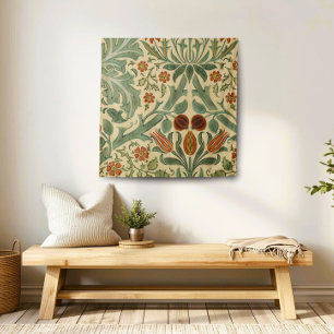 William Morris Herbstblumen, Vintage Cottagecore Wandteppich