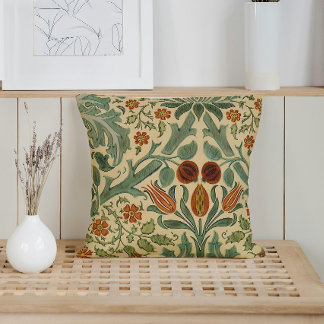 William Morris Herbstfarben Floral Kissen