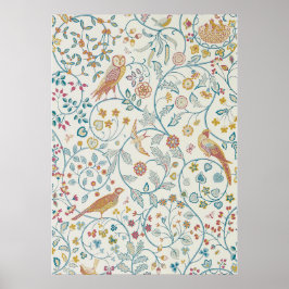 William Morris - Hintergrund und Berries Poster