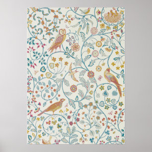 William Morris - Hintergrund und Berries Poster