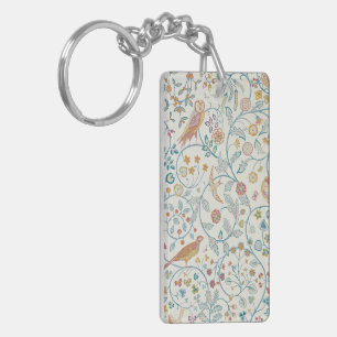 William Morris - Hintergrund und Berries Schlüsselanhänger
