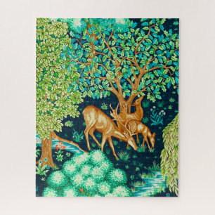 William Morris Hirsch am Bach Teppichdruck Puzzle