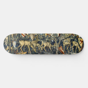 William Morris Hirsch und Schilde in üppiger Lands Skateboard