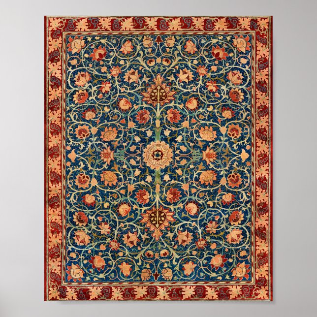 William Morris Holland Park Carpet Pattern Poster (Vorne)
