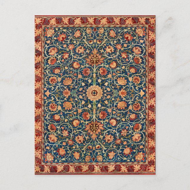 William Morris Holland Park Carpet Pattern Postkarte (Vorderseite)
