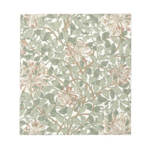 William Morris Honeysuckle Blume Wallpaper Notizblock