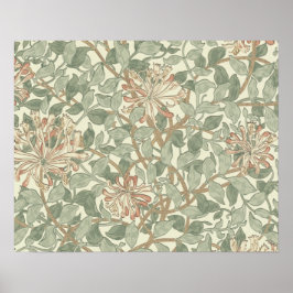 William Morris Honeysuckle Blume Wallpaper Poster