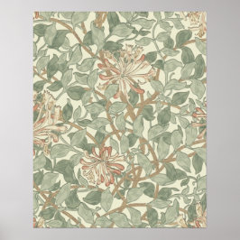 William Morris Honeysuckle Blume Wallpaper Poster