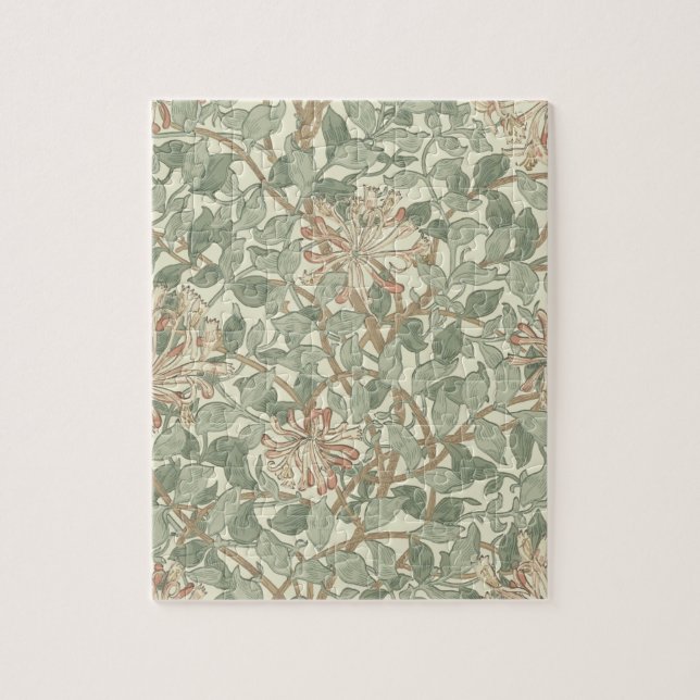 William Morris Honeysuckle Blume Wallpaper Puzzle (Vertikal)