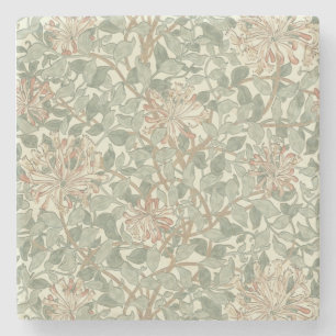 William Morris Honeysuckle Blume Wallpaper Steinuntersetzer