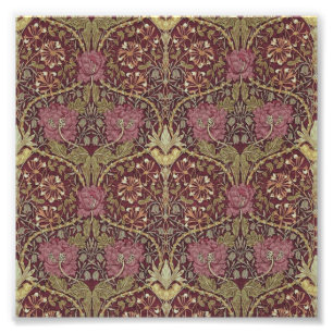 William Morris, Honeysuckle, Blumenmuster, Kunst Fotodruck