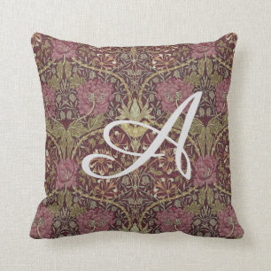 William Morris, Honeysuckle, blumenreich. Muster,  Kissen