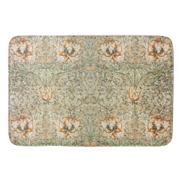 William * Morris Honeysuckle Botanical Peach Green Badematte