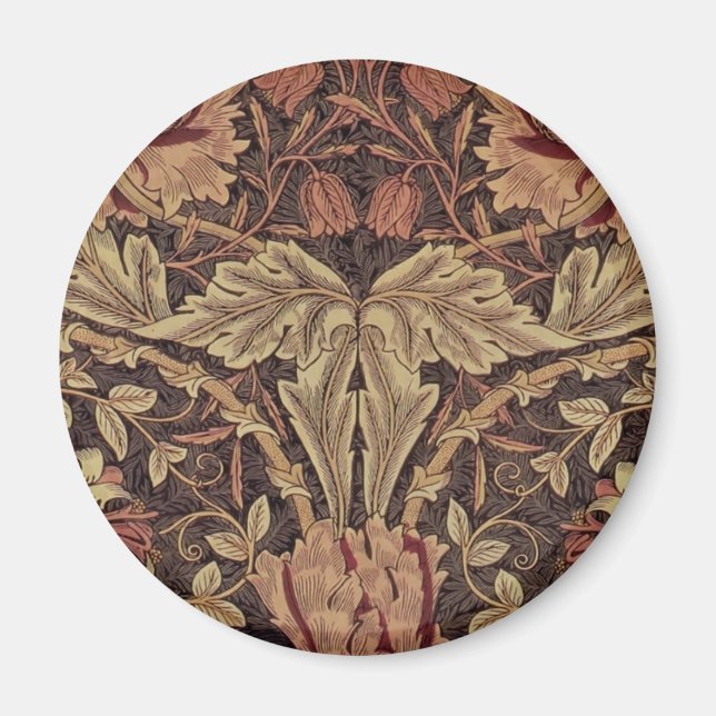 William Morris Honeysuckle Classic Magnet (Vorne)