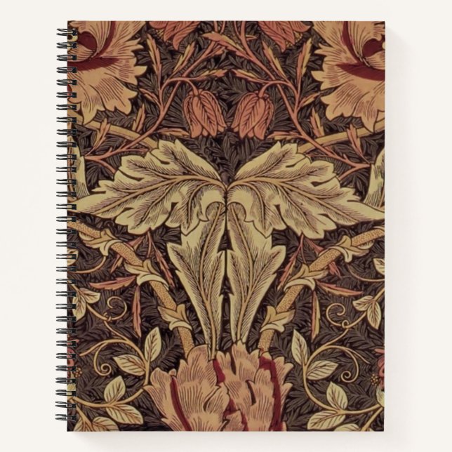 William Morris Honeysuckle Classic Notizbuch (Vorderseite)