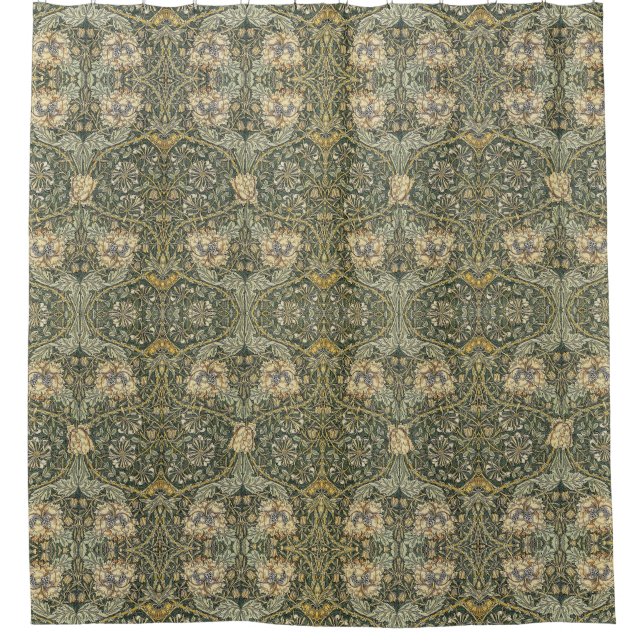 William Morris Honeysuckle Design Duschvorhang (Vorderseite)
