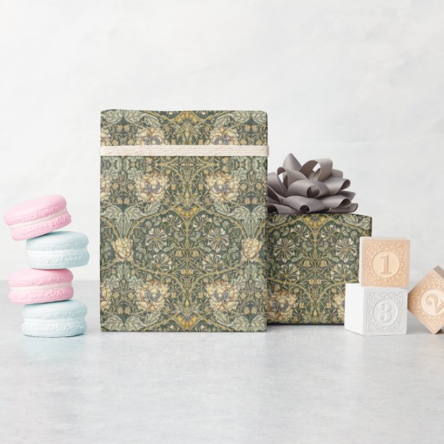 William Morris Honeysuckle Design Geschenkpapier (Babyparty)