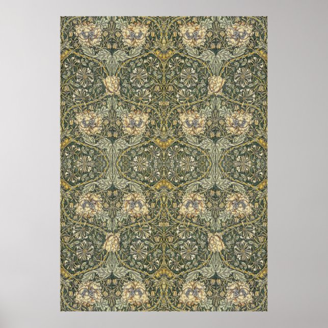 William Morris Honeysuckle Design Poster (Vorne)