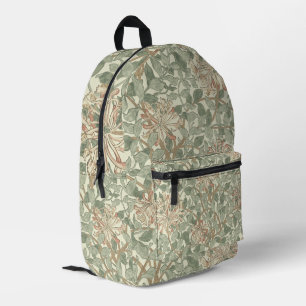 William Morris Honeysuckle Green Bedruckter Rucksack