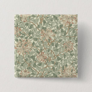 William Morris Honeysuckle Green Button