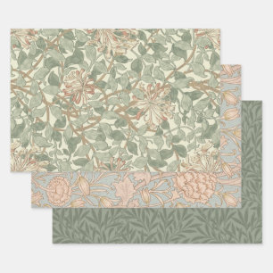 William Morris Honeysuckle Green Geschenkpapier Set