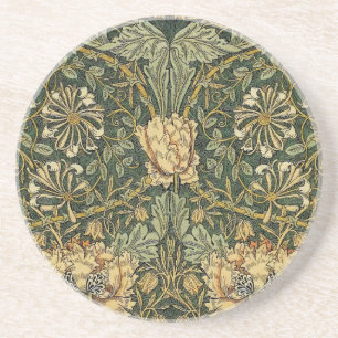 William Morris Honeysuckle Green Getränkeuntersetzer