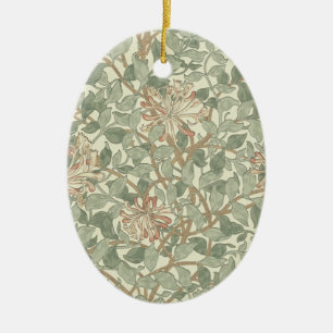 William Morris Honeysuckle Green Keramik Ornament