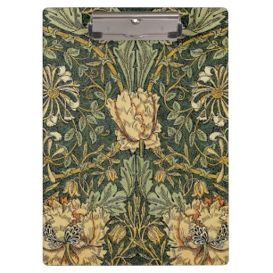 William Morris Honeysuckle Green Klemmbrett