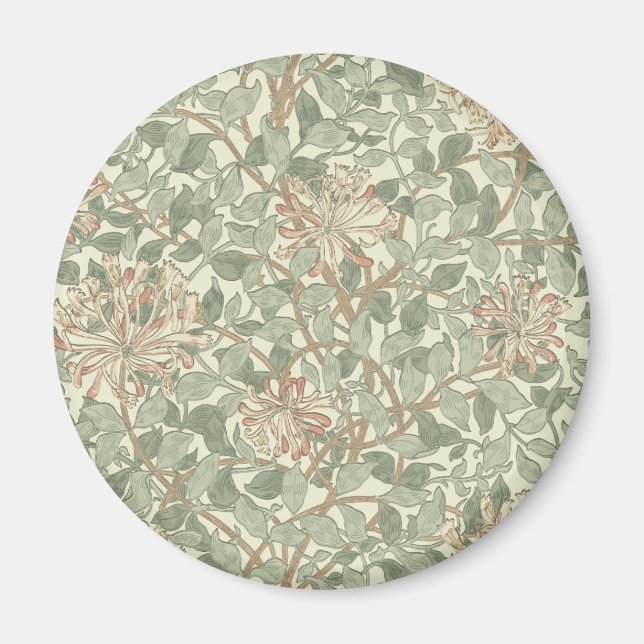 William Morris Honeysuckle Green Magnet (Vorne)